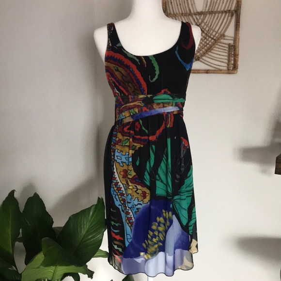Desigual Dresses & Skirts - Desigual butterfly graphic tank dress